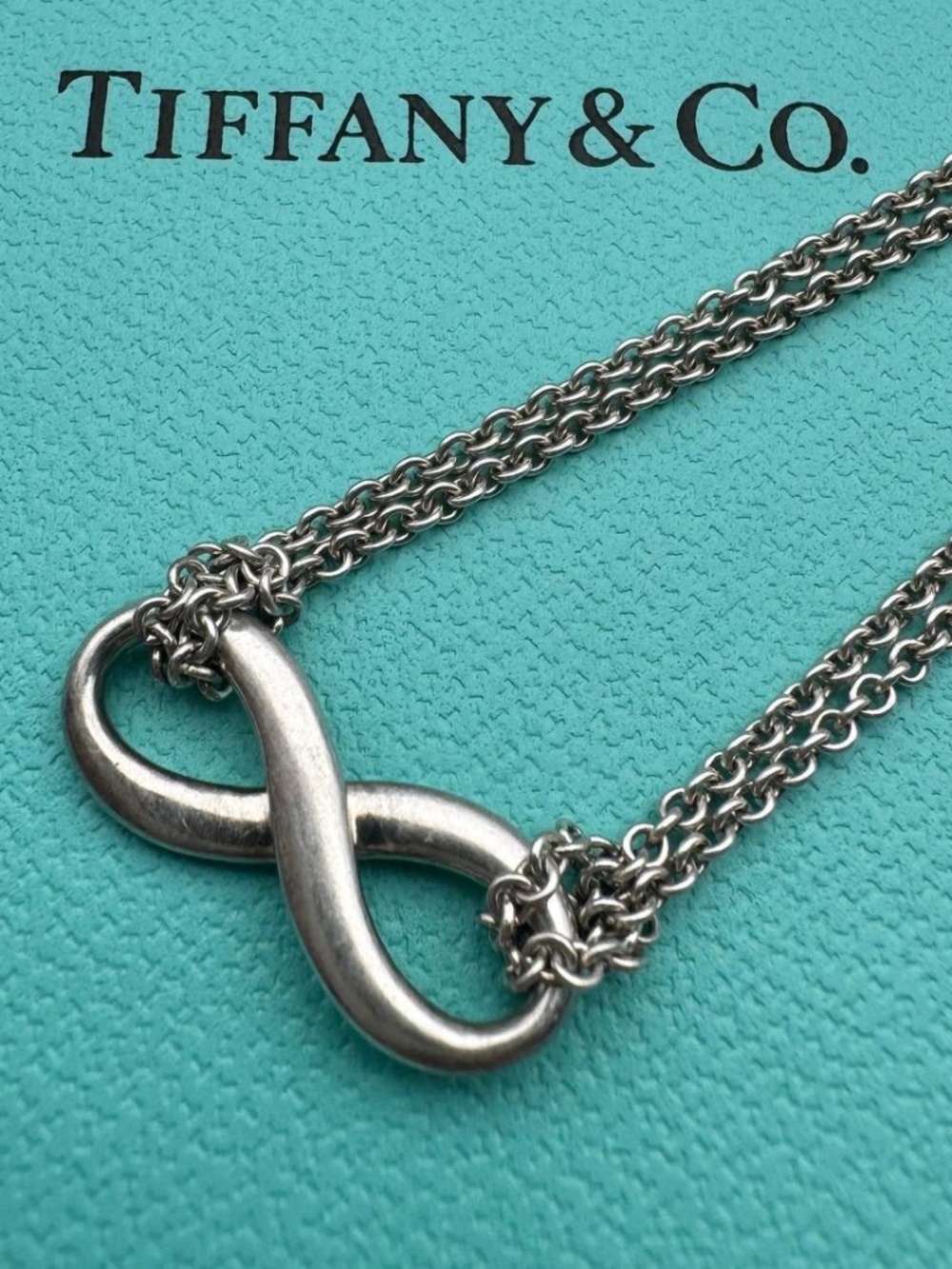 Jewelry Tiffany & and Co 925 sterling silver 76.00” double row necklace chain in
